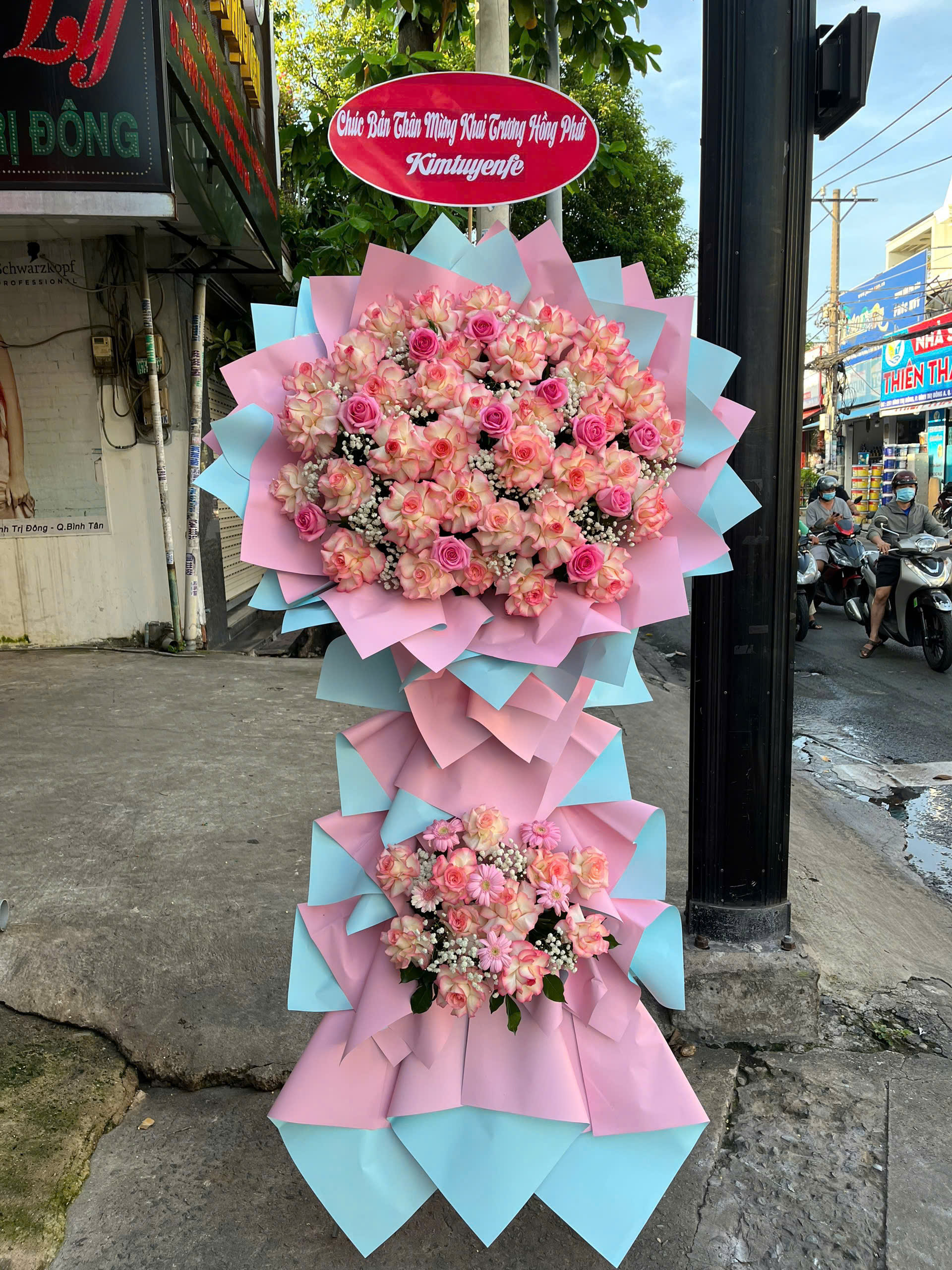 Kệ Hoa Khai Trương Song Hỷ KT31