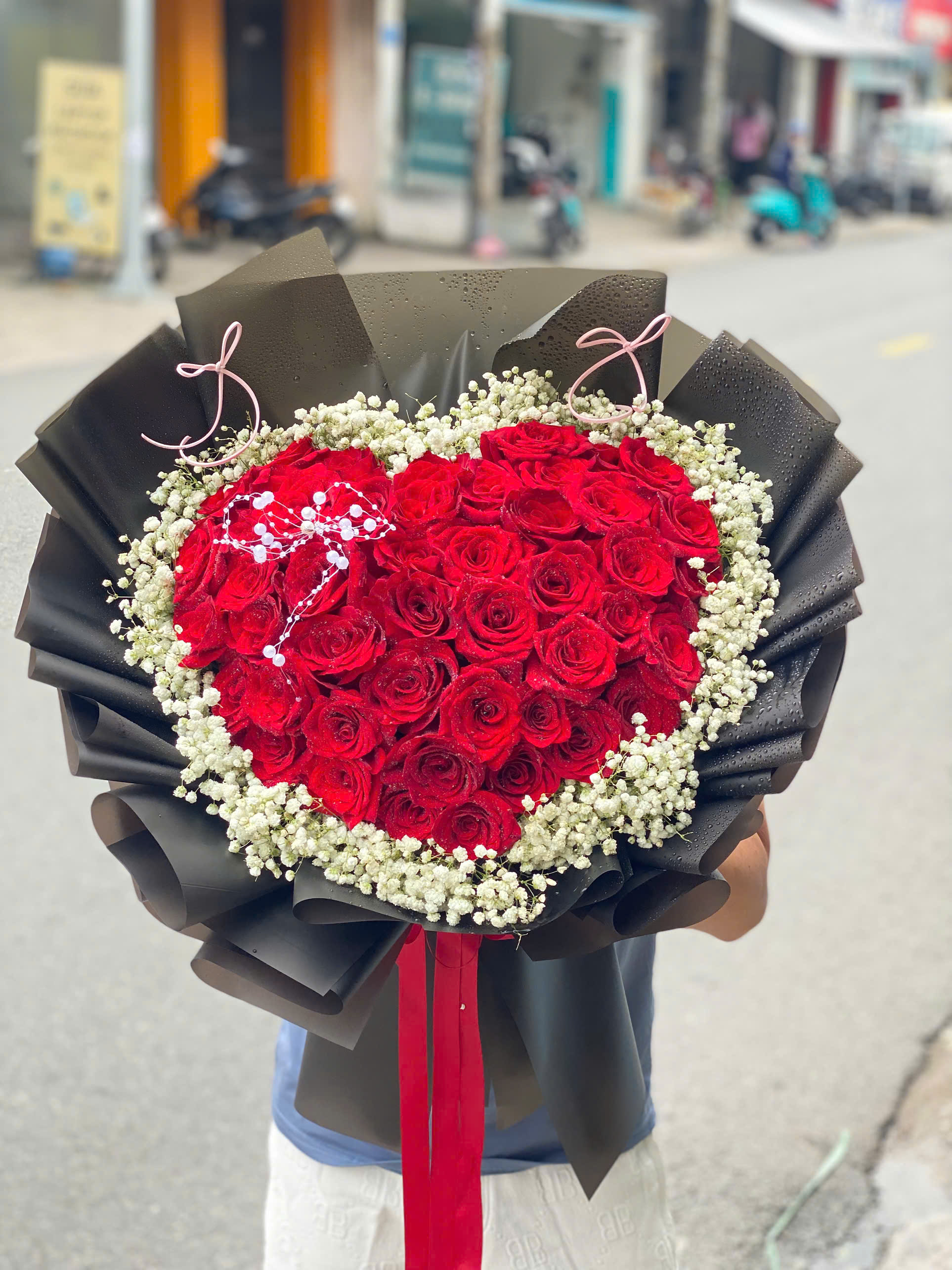 Hoa Bó Trái Tim Ecu HB113