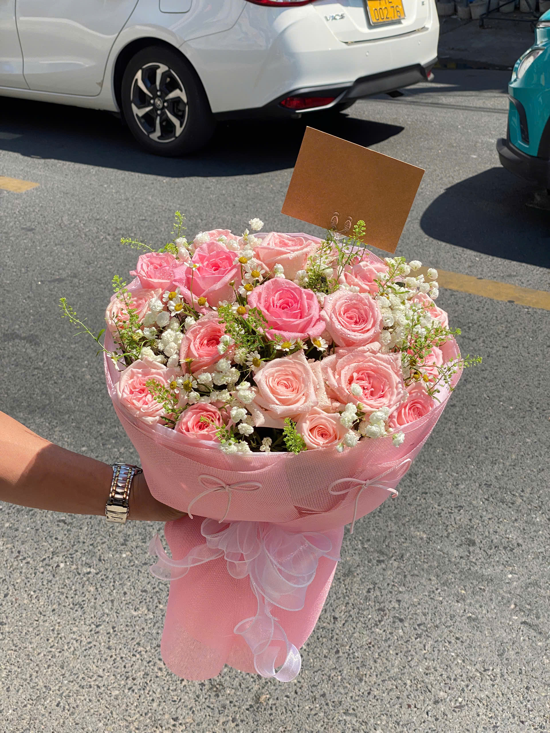 Hoa Bó Ô Hara Hồng Tròn HB135