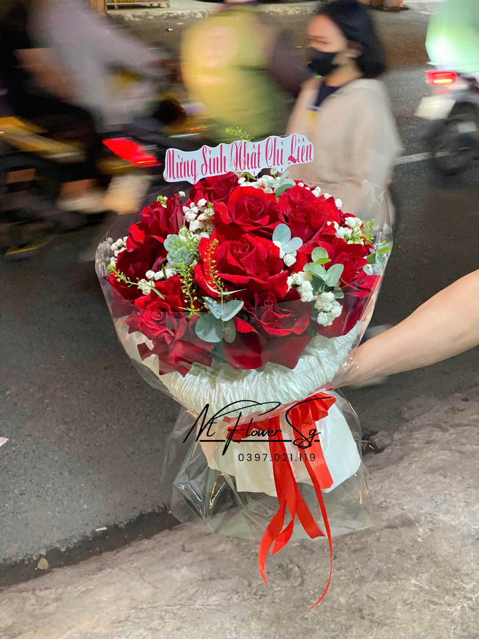 Hoa Bó Hồng Đỏ 8/3 HB29