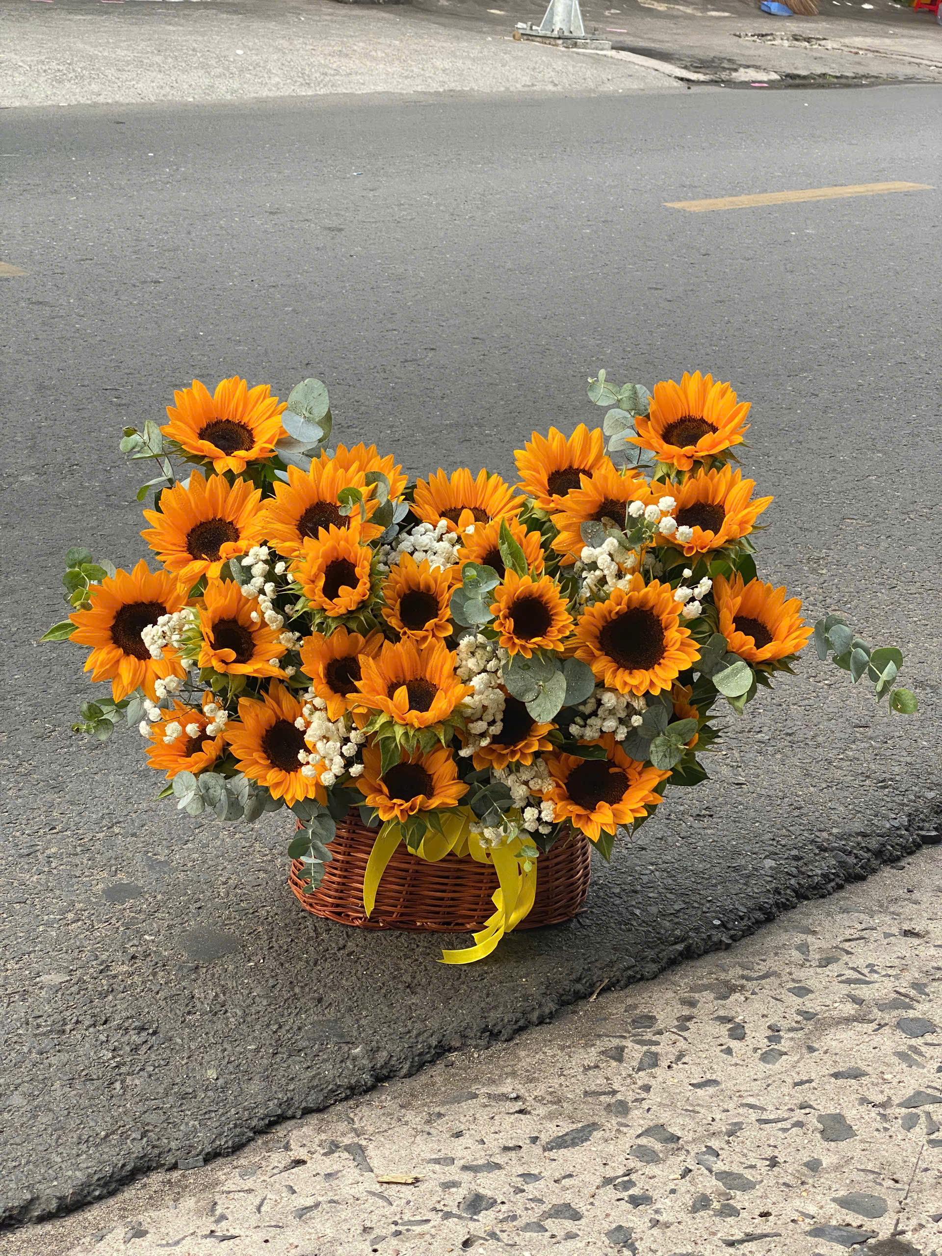 Giỏ Hoa Hướng Dương 8/3 – Trao Nắng Vàng GH35