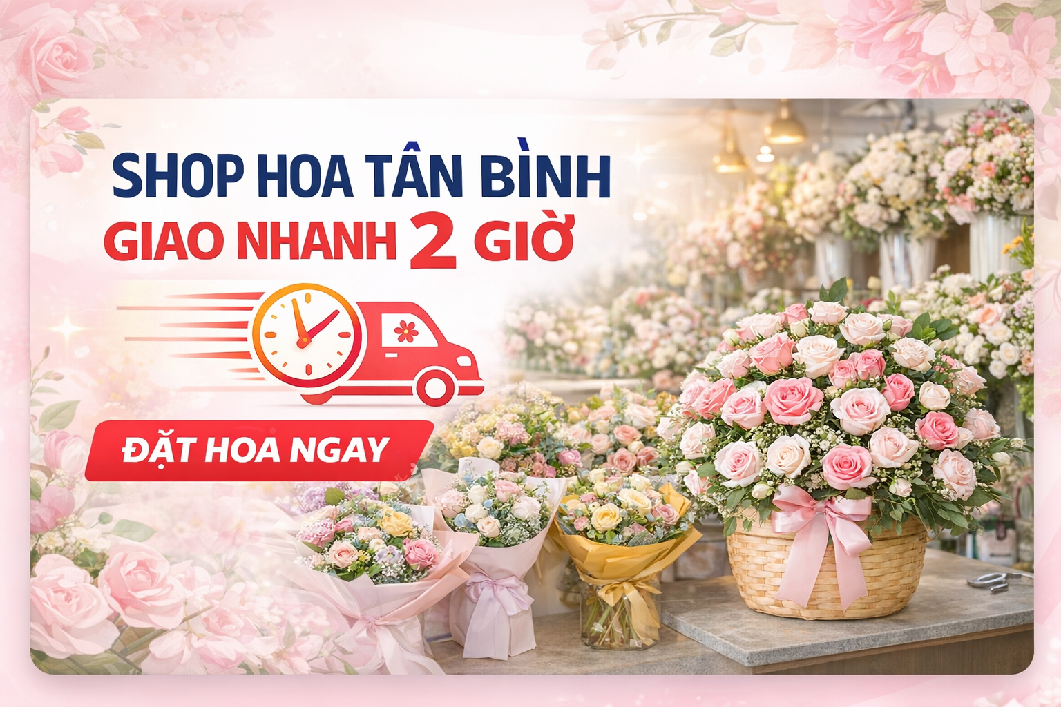 Shop Hoa Tân Bình Giao Nhanh 2H - Đặt Hoa Đẹp, Giá Tốt