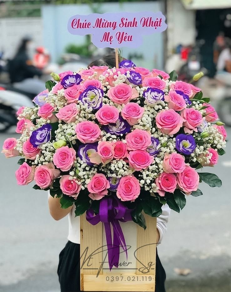 hoa sinh nhật tặng mẹ