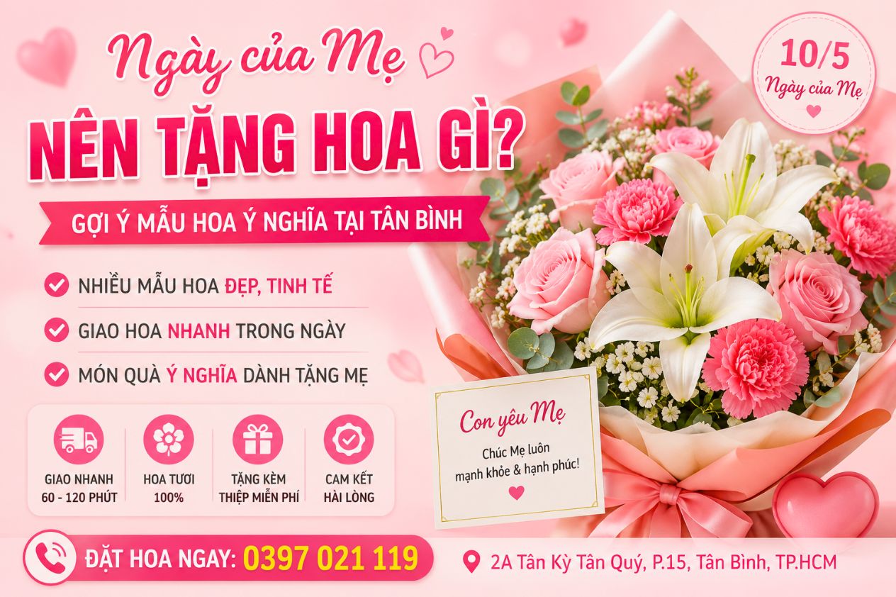 Ng&agrave;y của mẹ n&ecirc;n tặng hoa g&igrave;