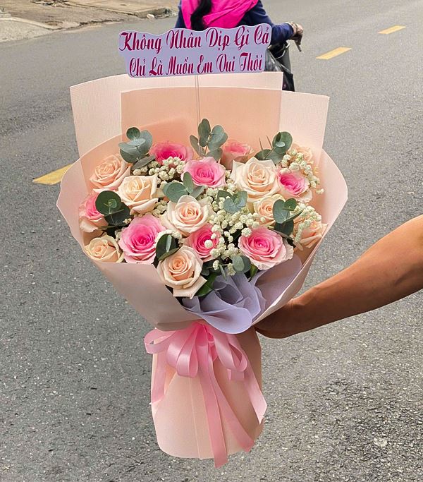 Bó Hoa Hồng Pastel Dịu Nhẹ - BH101