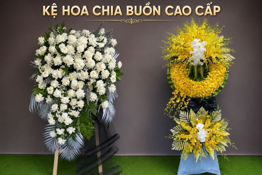 Kệ hoa chia buồn cao cấp