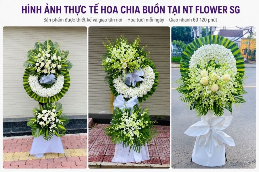 Kệ hoa chia buồn t&acirc;n b&igrave;nh