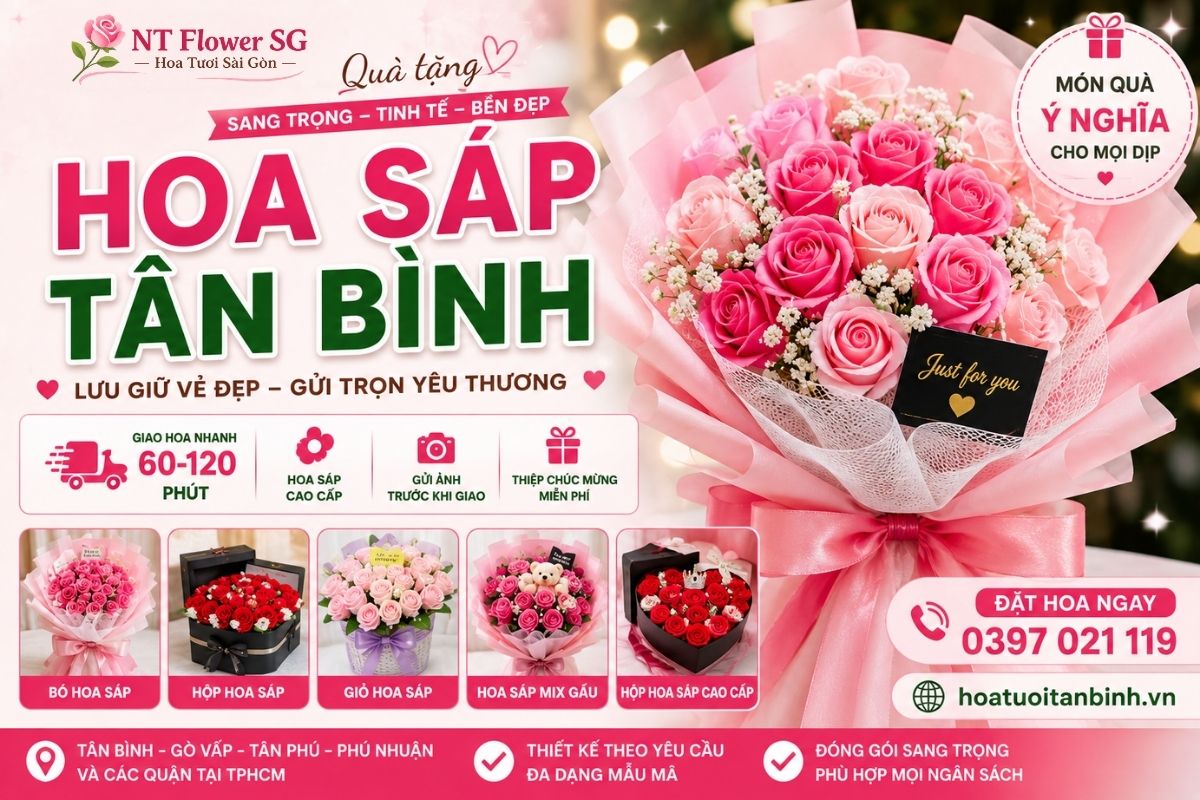 B&oacute; hoa s&aacute;p đẹp tại T&acirc;n B&igrave;nh