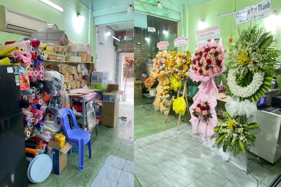 Kh&ocirc;ng gian shop hoa tươi NT Flower SG T&acirc;n B&igrave;nh