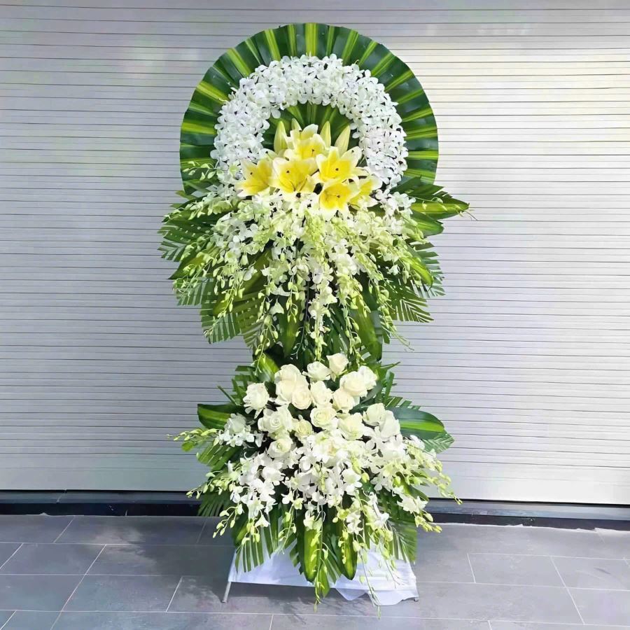 hoa chia buồn t&acirc;n b&igrave;nh