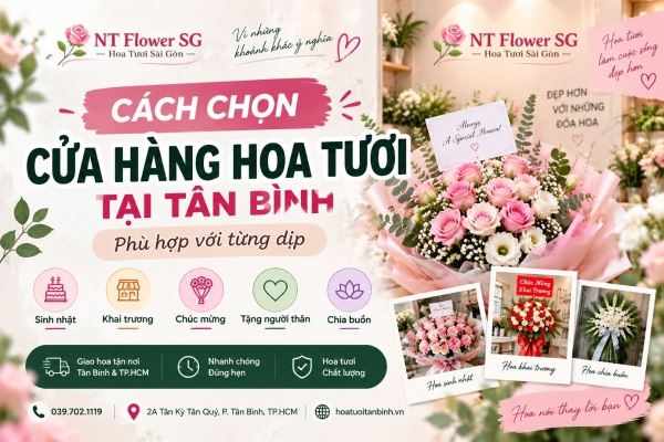 Cách Chọn Cửa Hàng Hoa Tươi Tại Tân Bình Phù Hợp Với Từng Dịp