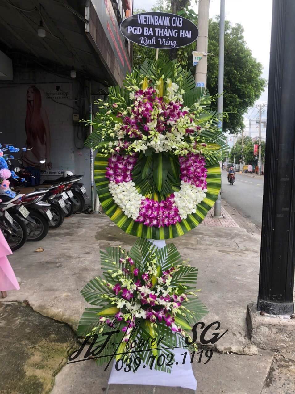 Hoa Tang Vòng Tím Trắng HT09