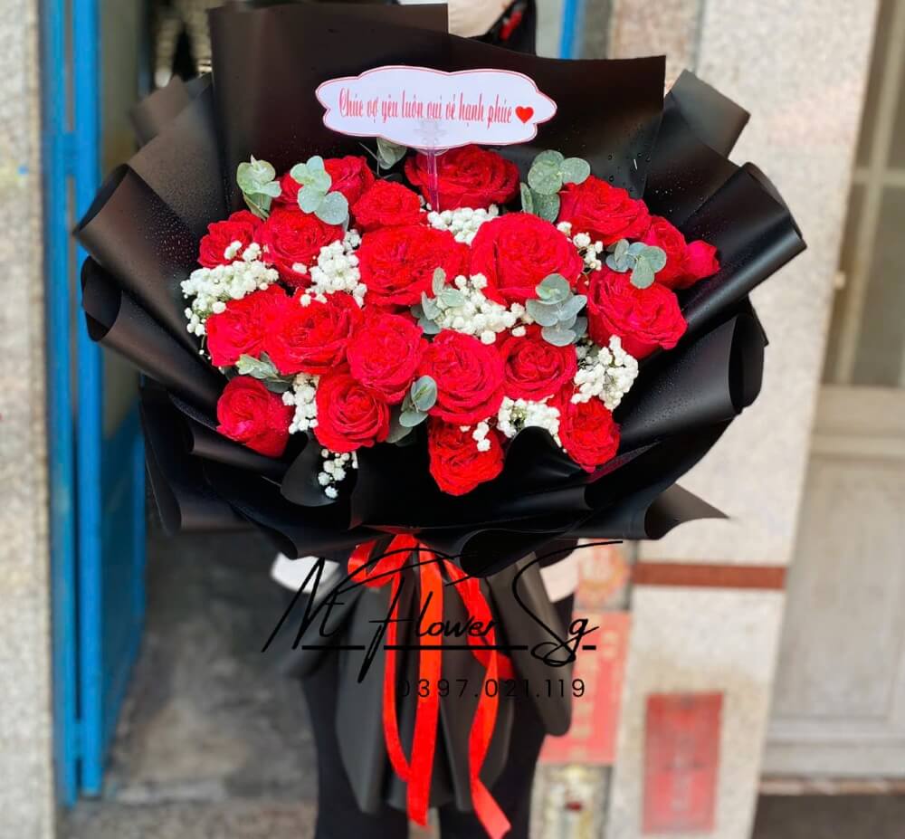 Hoa Bó Ô Đỏ Mix BaBy HB22