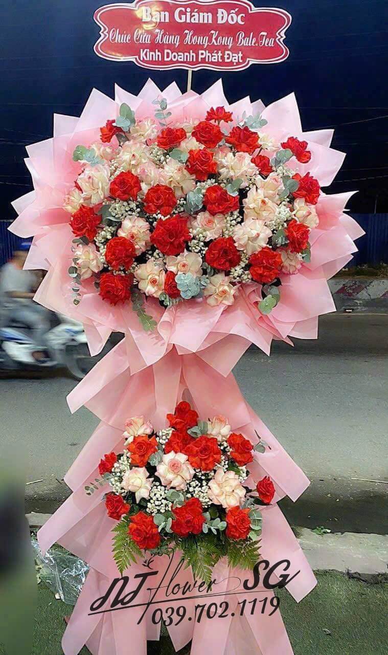 Hoa Khai Trương Đỏ Hỷ KT88