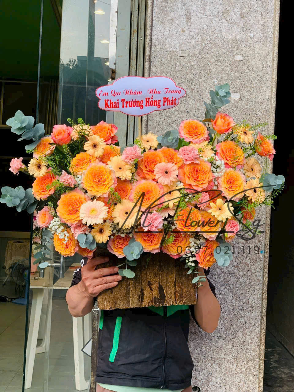 Giỏ Hoa Tươi  CCam Spi 4 GH38