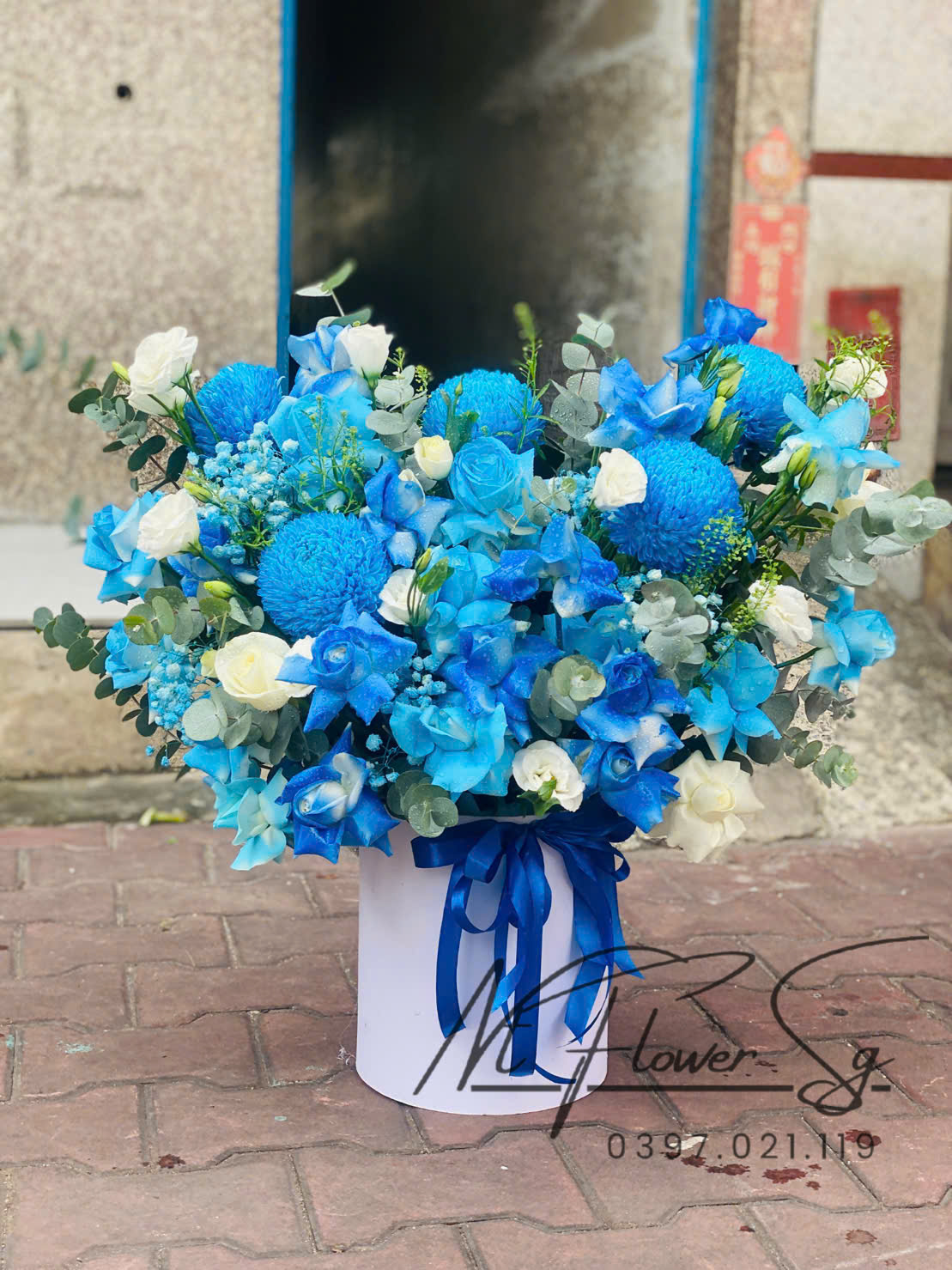 Giỏ Hoa Tươi Xanh Vip GH41