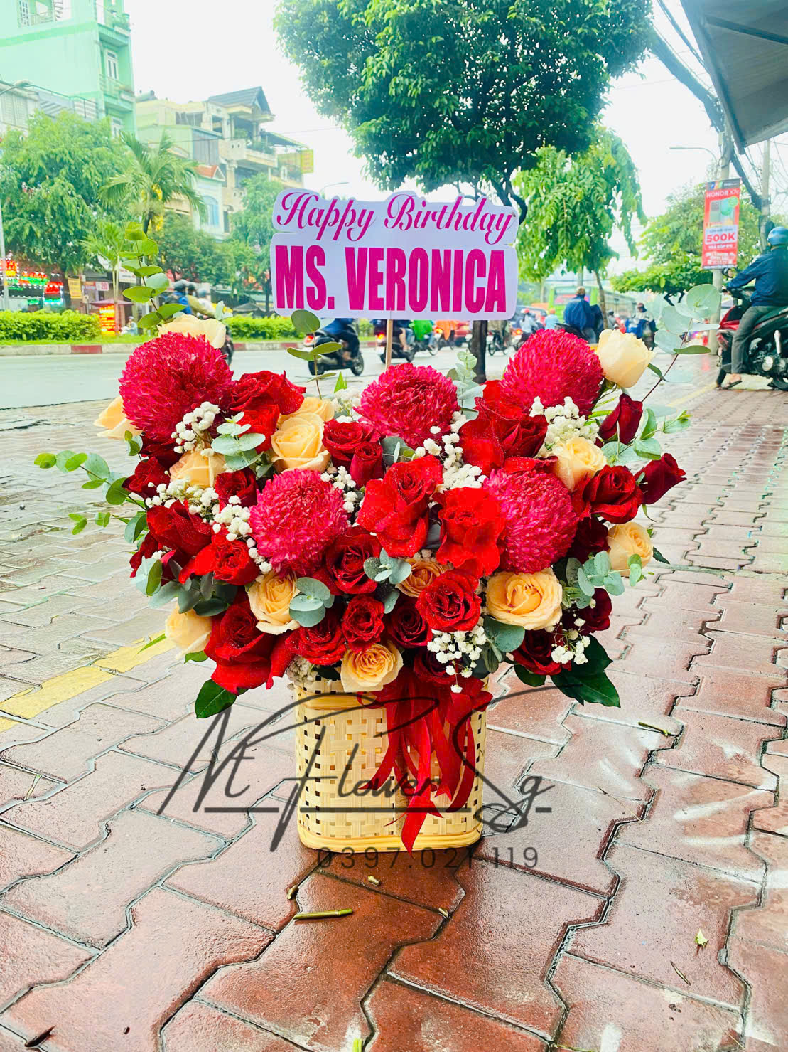 Giỏ Hoa Tươi  Tài Lộc GH54