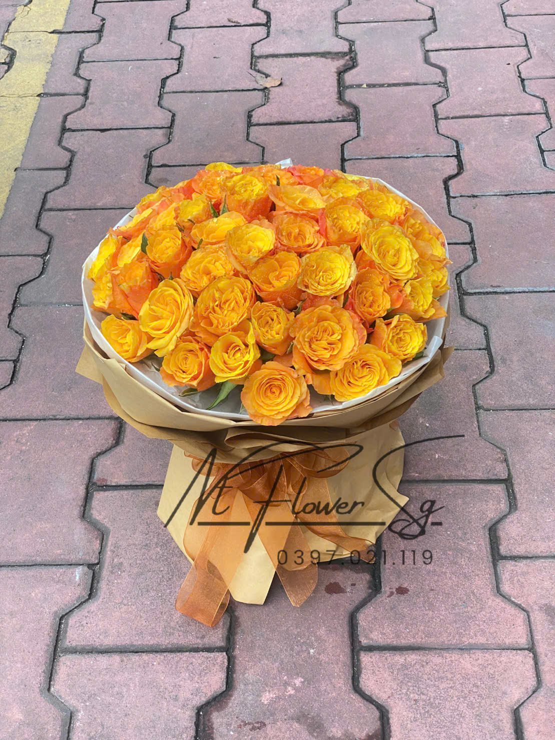 Hoa Bó Vàng Tròn HB47