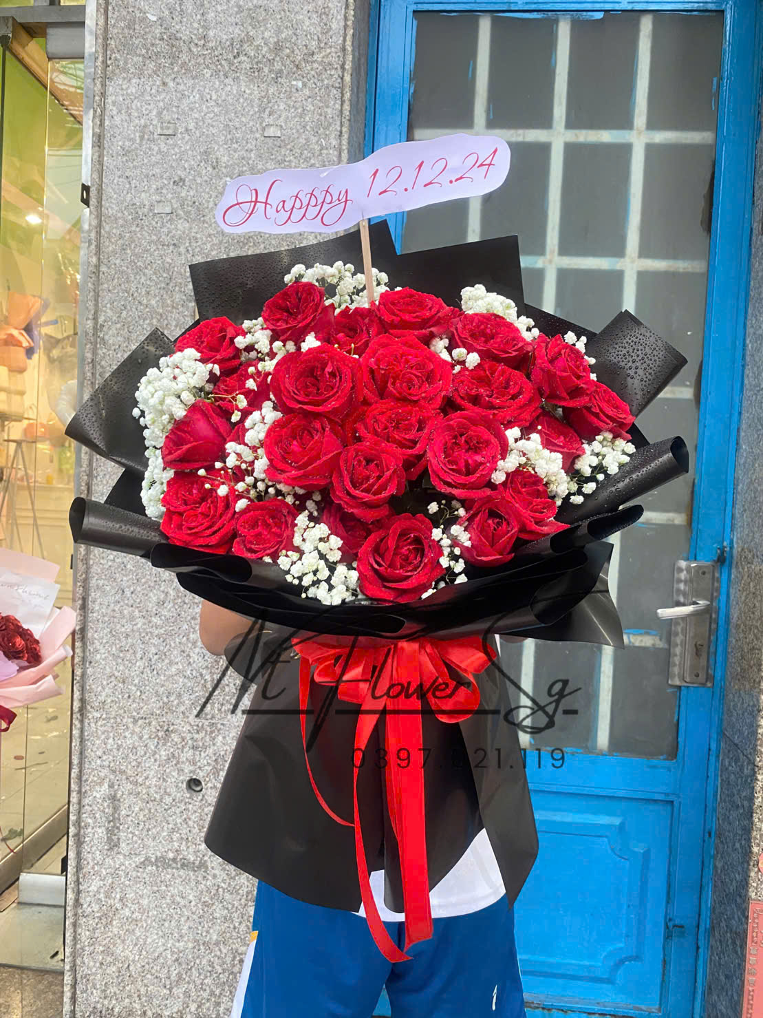 Hoa Bó Đỏ 4 HB49